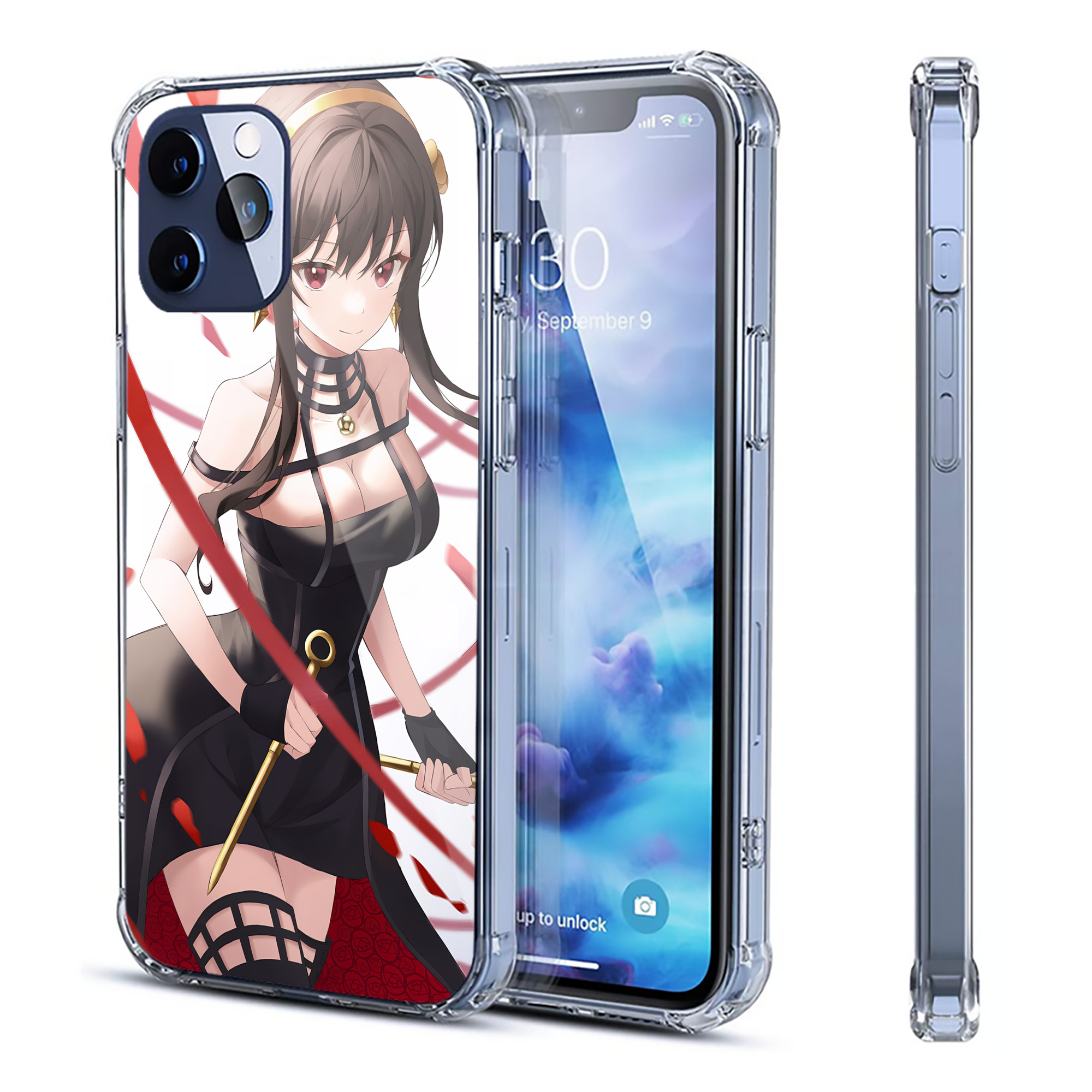 （画像用） SPY×FAMILY间谍家家酒 【iPhone 12シリーズ対応】透明スマホケース（クリアソフトケース）
